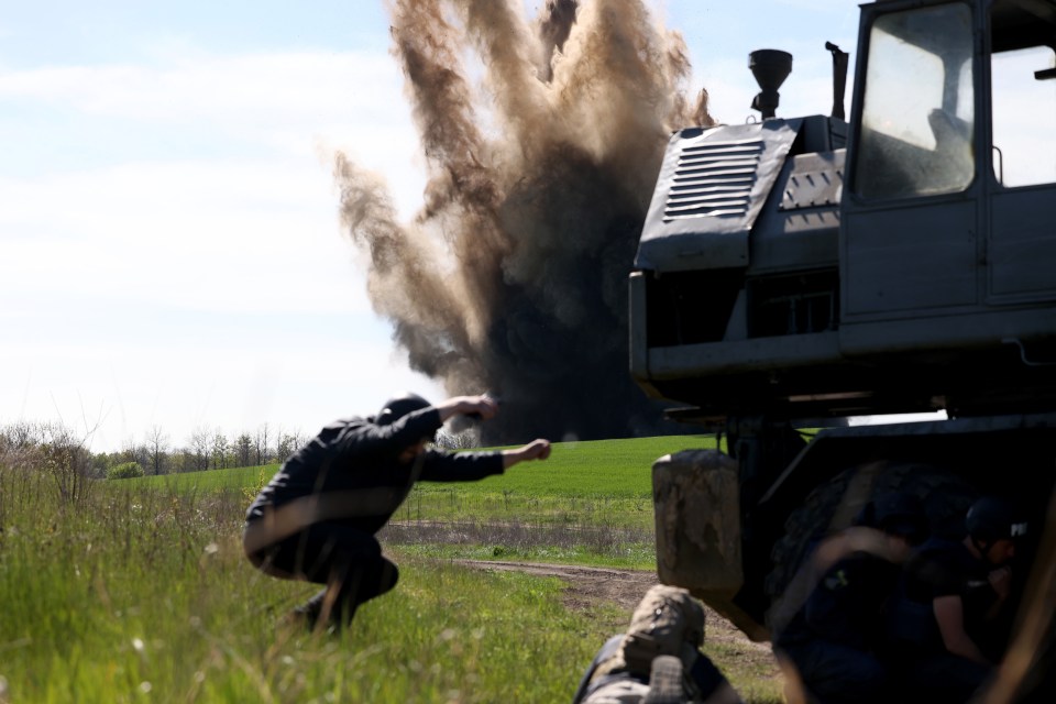 At a secret location, we watched a bomb disposal team detonate 2.7 tons of explosives