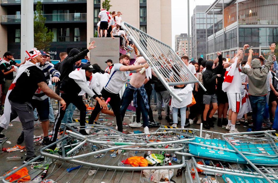 Fans caused trouble outside of Wembley ahead of last summer's final against Italy