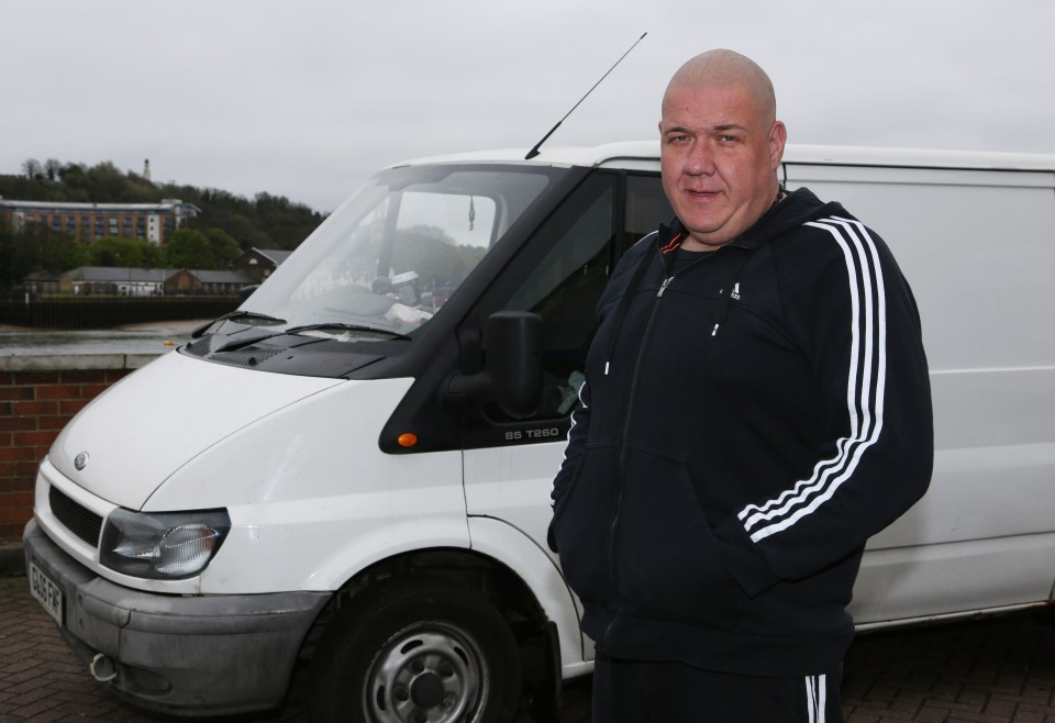 White van man Dan Ware has ditched his beloved Ford Transit and got an office job