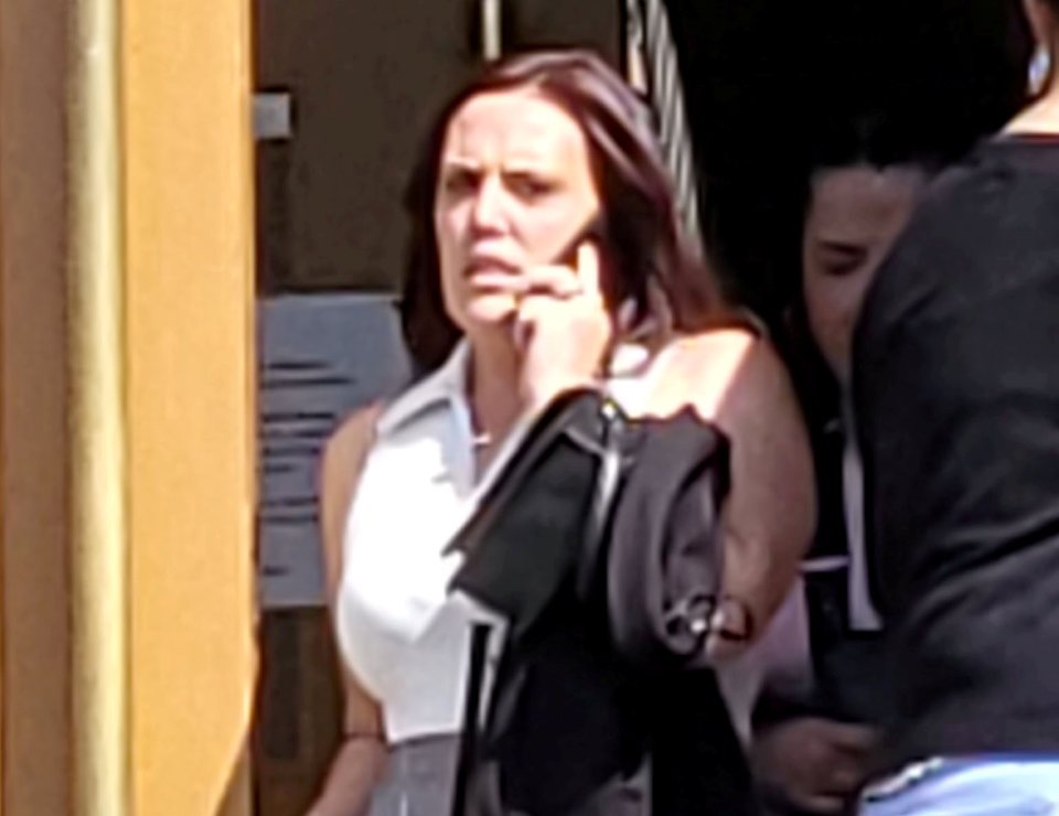 Rachel Carter, 32, barged past two screaming kids to attack Jade Huckstep after a row