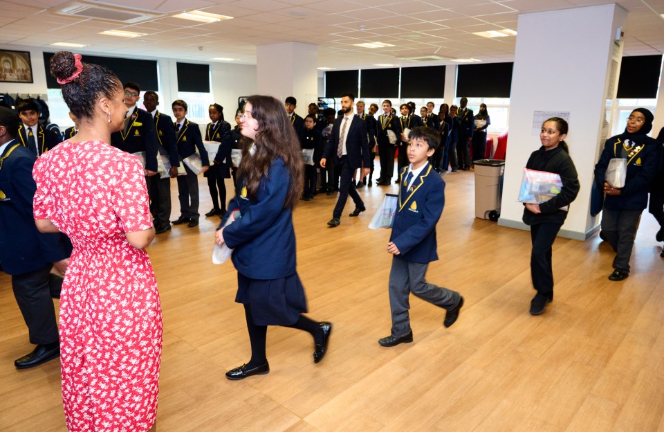 Pupils file into lunch chanting lines from classic poetry such as Julius Caesar and Invictus