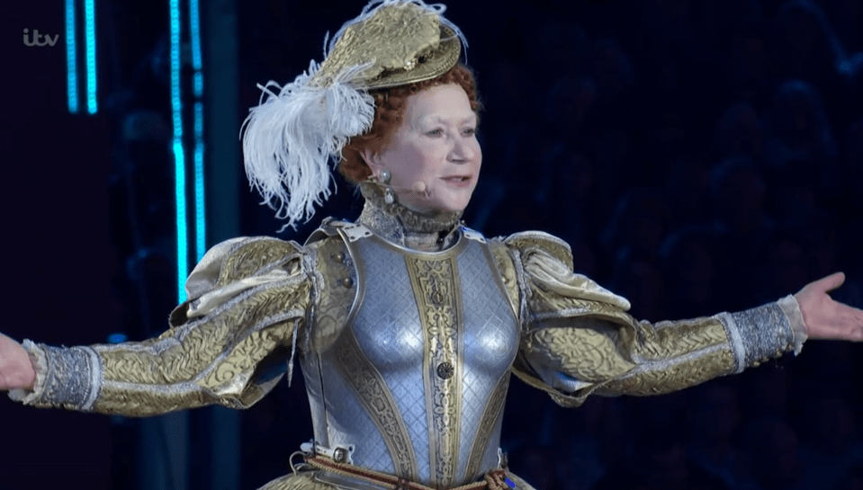 Dame Helen Mirren played Queen Elizabeth I in the musical and theatrical extravaganza, A Gallop Through Time