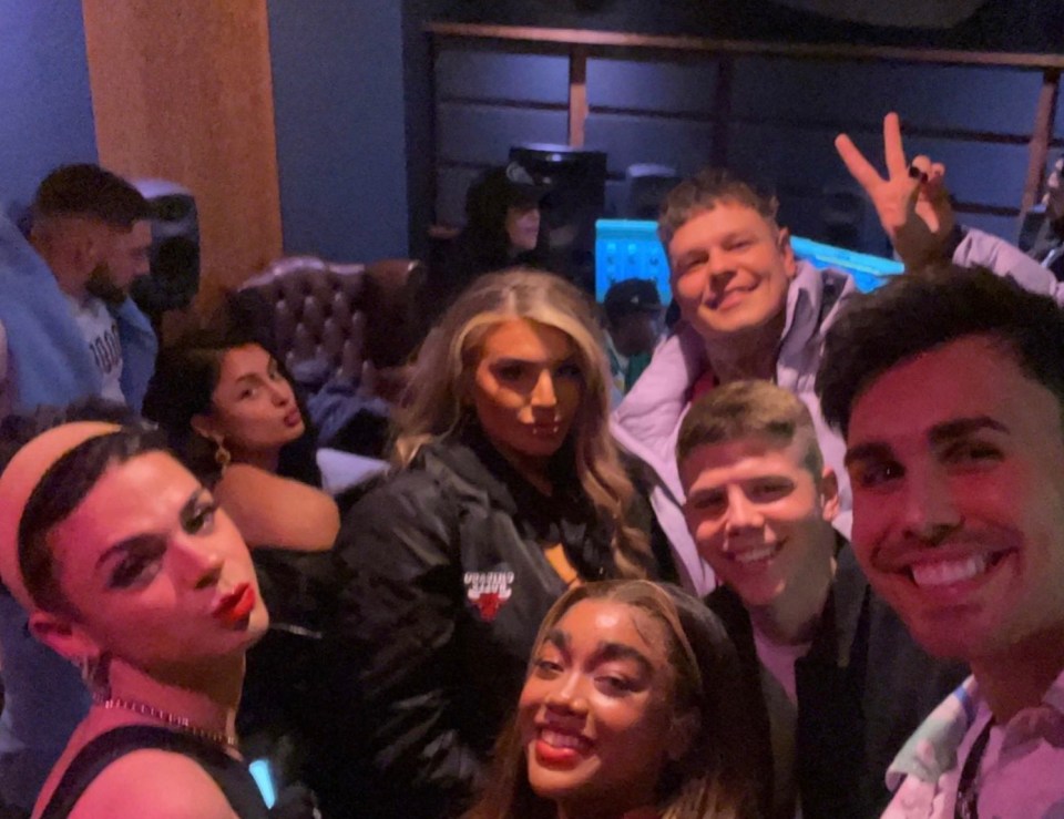 Joe and George with other TikTok stars