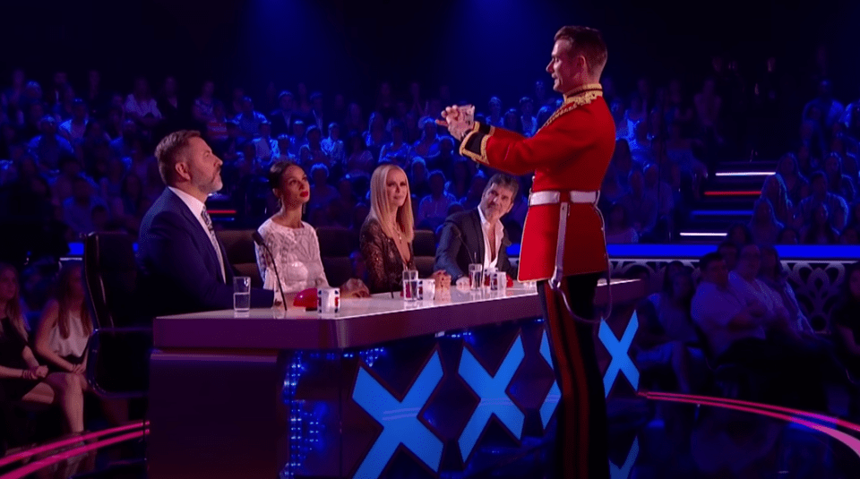 The Lance Corporal was branded 'a wizard' by Simon Cowell