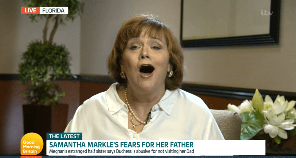 He interviewed Meghan Markle's sister Samantha Markle about their father's ailing health