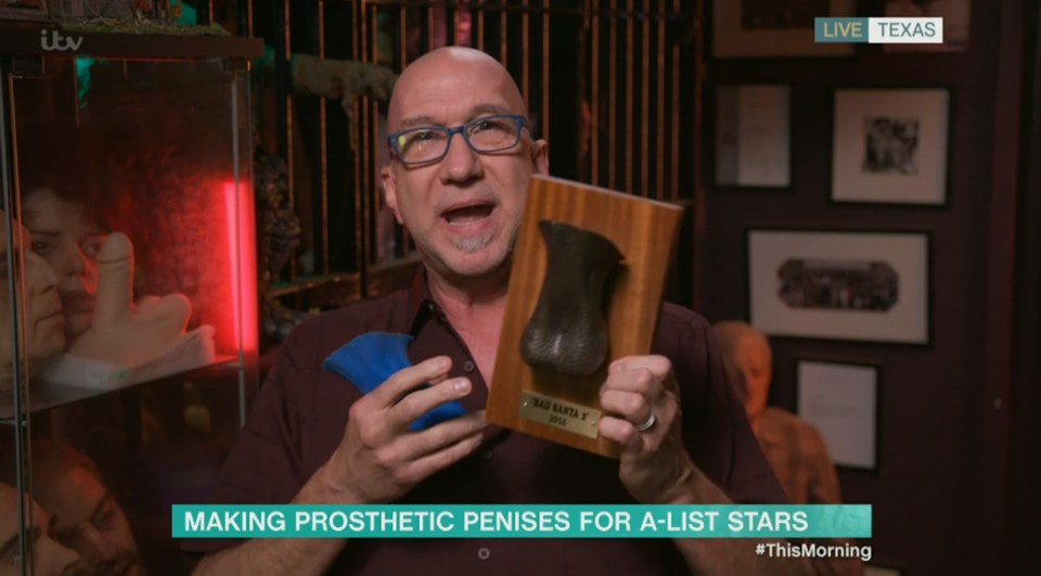 Matthew Mungle, 'Hollywood’s leading prosthetic penis maker', was interviewed on This Morning