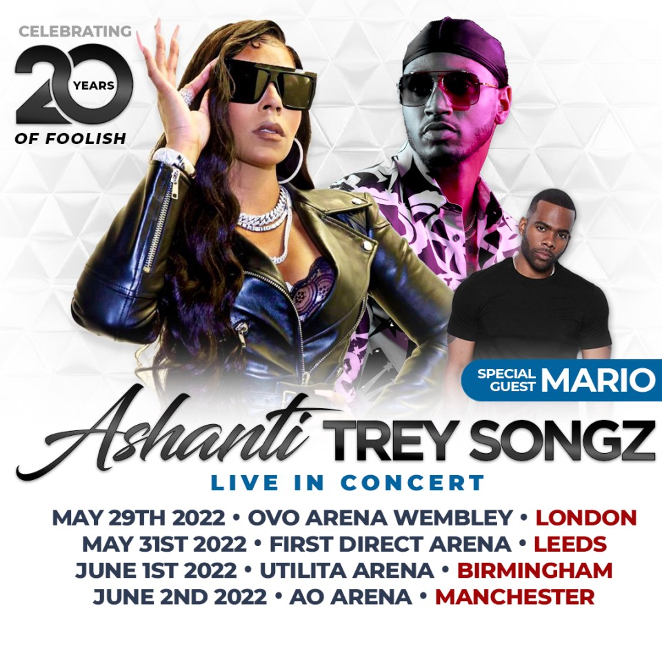 Ashanti is touring the UK next month