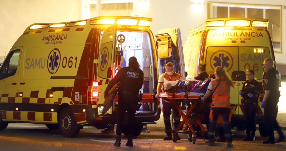 Emergency crews rushed the young Brit to Son Espases Hospital in Palma