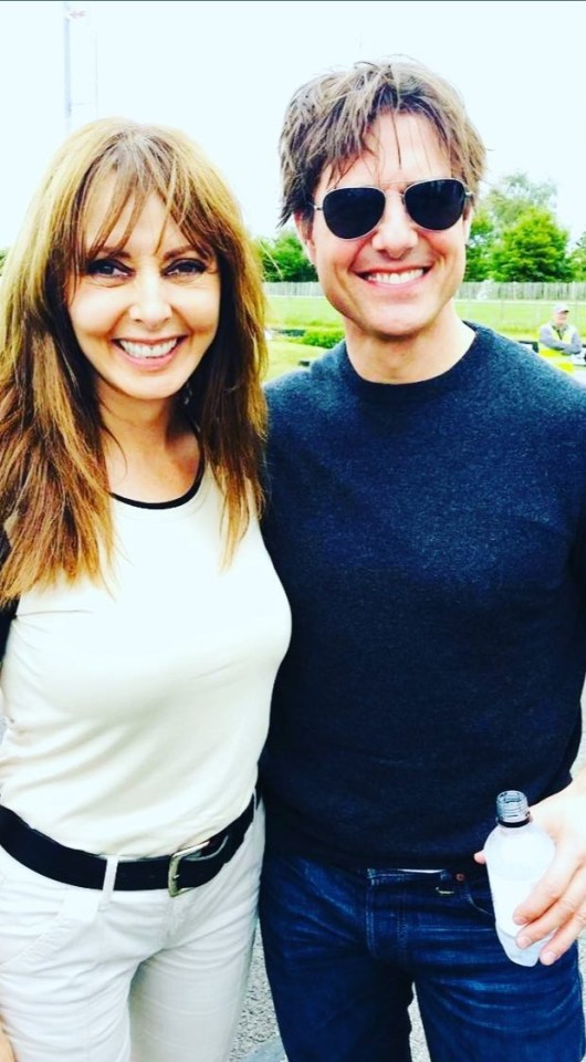 Carol Vorderman posed up with Tom Cruise - sending fans wild