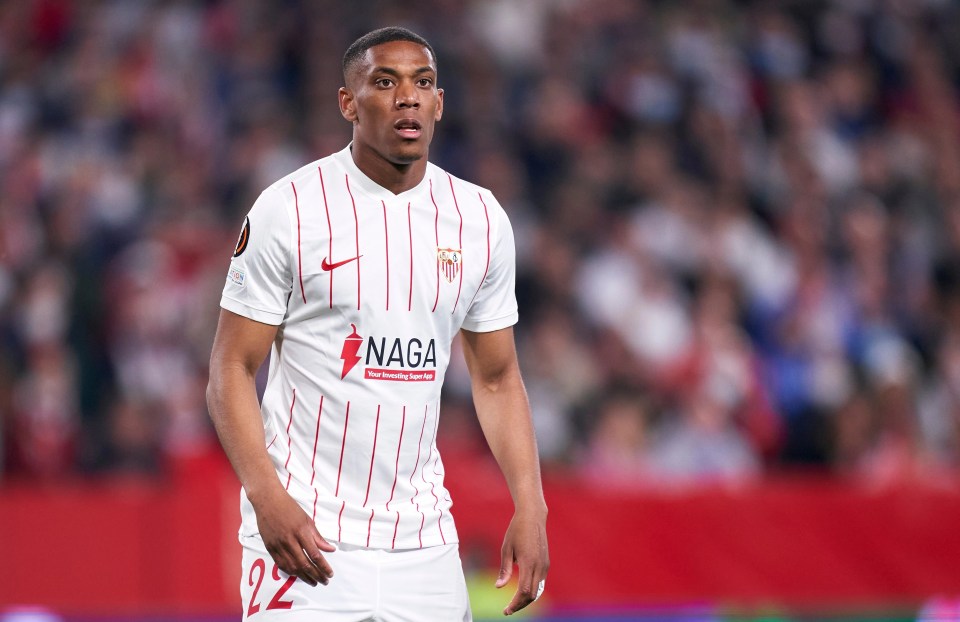 Anthony Martial's loan spell at Sevilla hasn't gone completely to plan