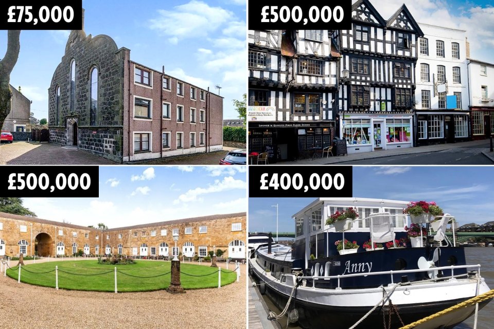 We round up properties for sale that are out of the ordinary for risk-taking buyers