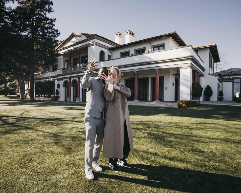 Adele and Rich Paul have moved into Sylvester Stallone’s former mansion together, after the singer reportedly splashed out a whopping £47million to buy it