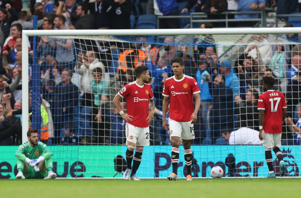 The Red Devils were embarrassed by Brighton