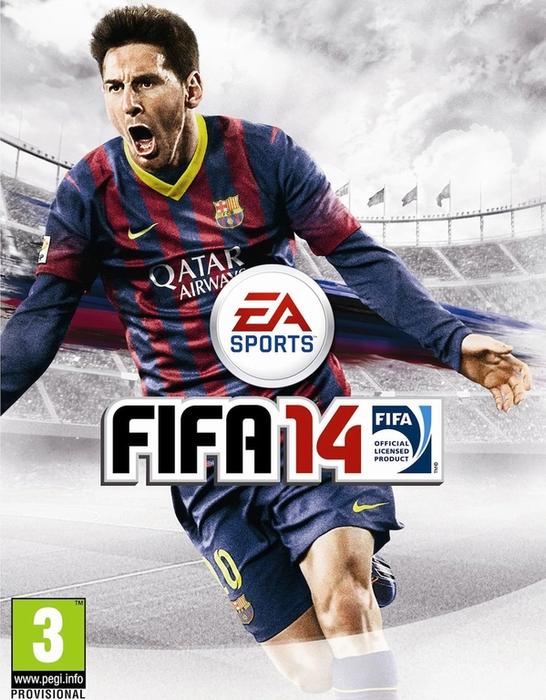 Messi was the cover star for Fifa 14 and his iconic celebration in Barca colours sees it make our top ten