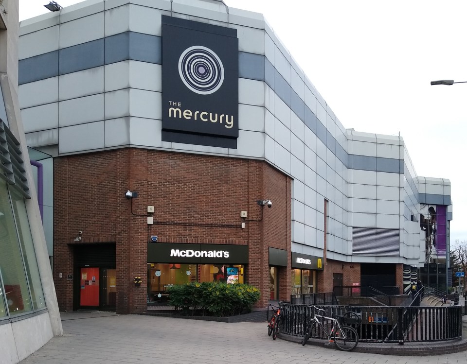 The incident took place at the Mercury Shopping Centre in Romford, East London, on May 7