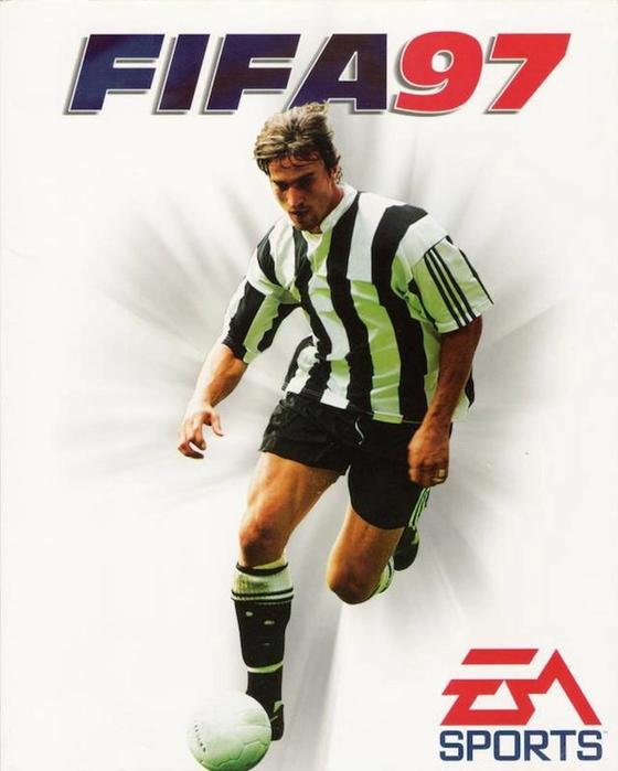 Ginola starred on the front of a simple but effective Fifa 97 cover