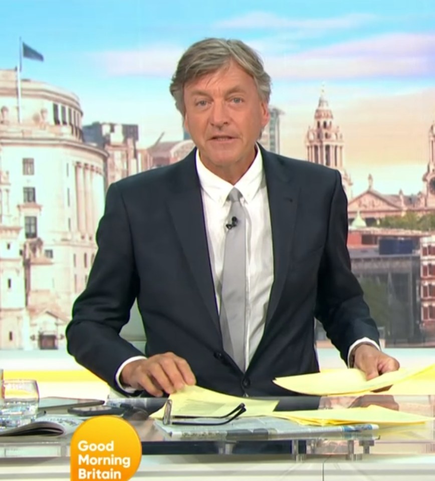 Richard Madeley hosted Good Morning Britain today