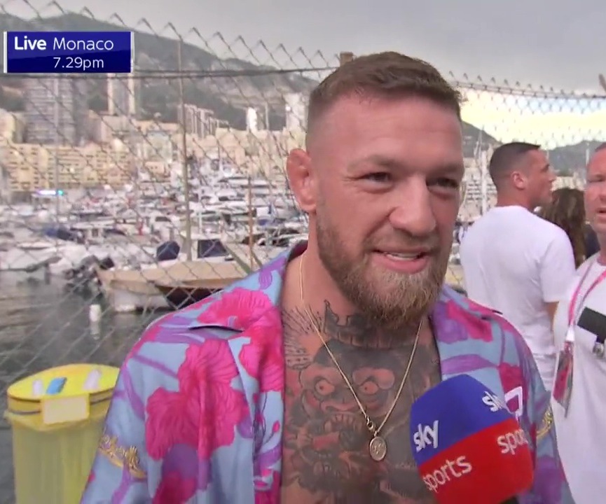 Conor McGregor spoke to Sky Sports from Monaco