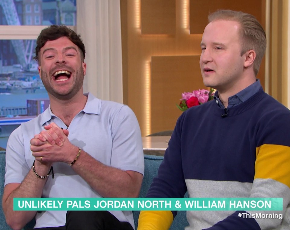 Jordon North was in hysterics as William Hanson was surprised