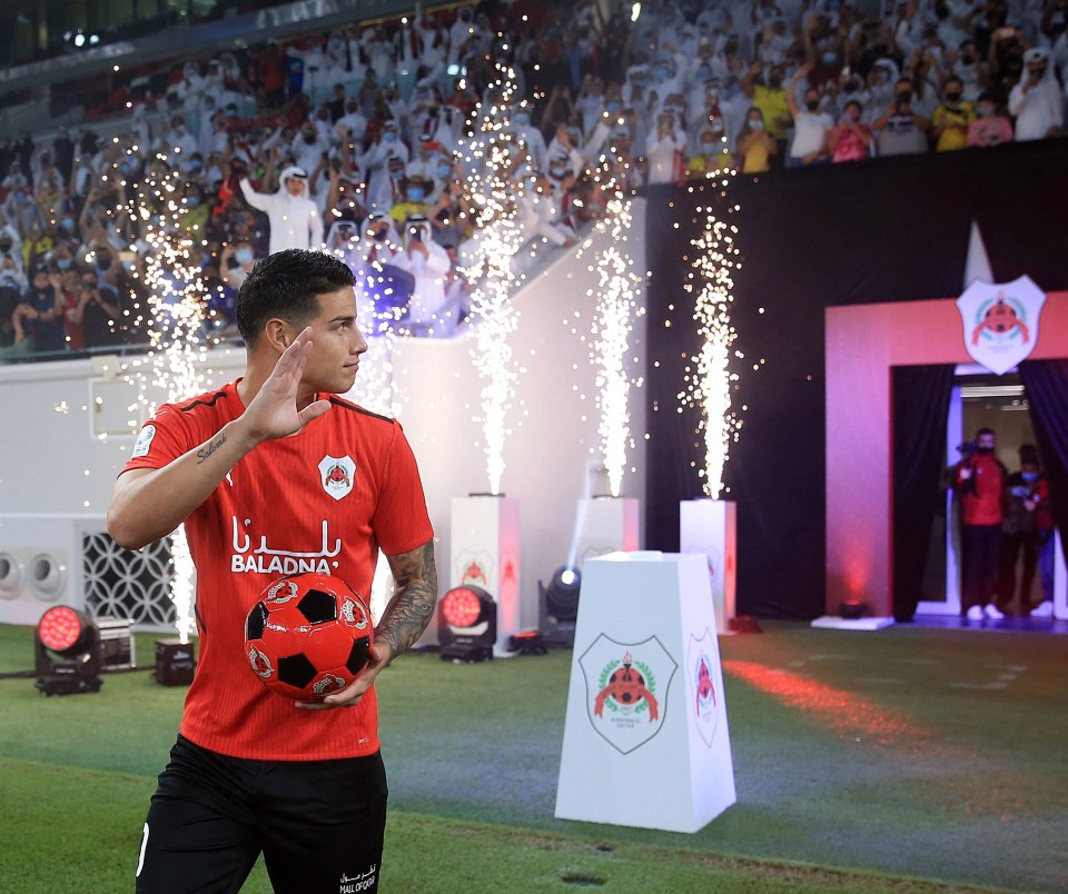 Before turning pink, Rodriguez has shown flair for more than just his hair with Al-Rayyan but could be happy to wave goodbye to the Qatar club