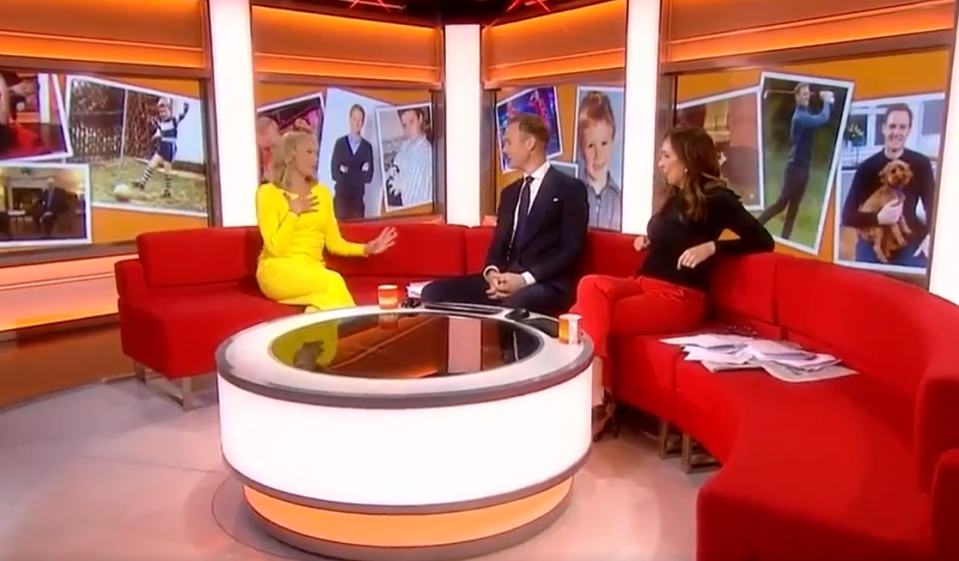 Viewers were quick to comment on Louise's bright outfit choice