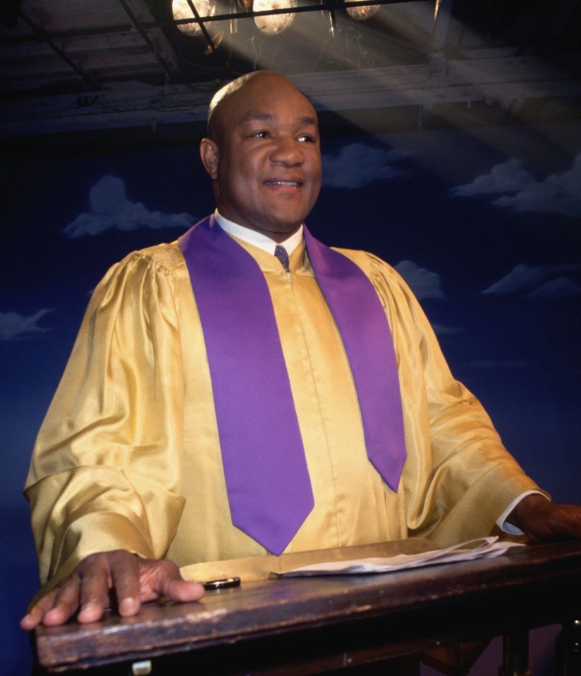 George Foreman said: 'I became an ordained minister in the church of Lord Christ Jesus and for ten years I didn’t do anything else'