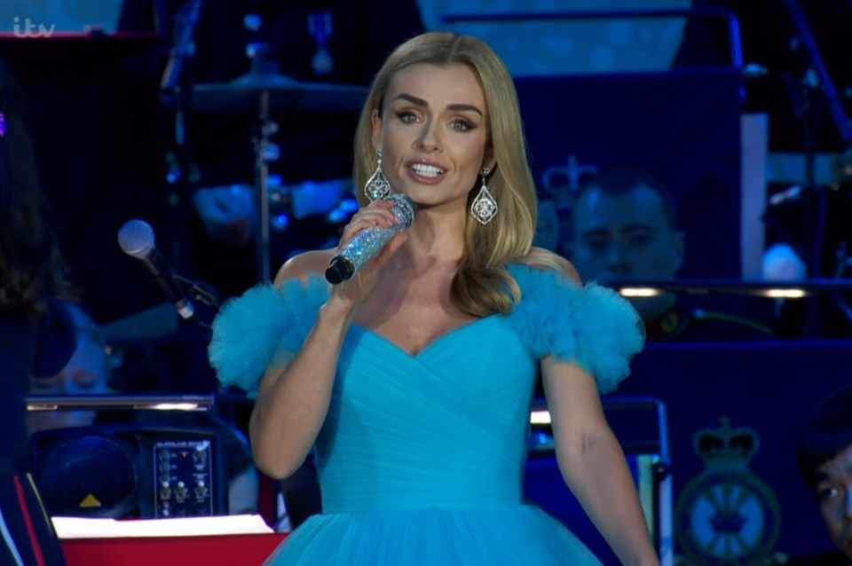 Katherine Jenkins lit up the stage at The Queen's Platinum Jubilee Celebration