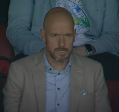 Erik ten Hag looked bemused as Man Utd conceded against Crystal Palace