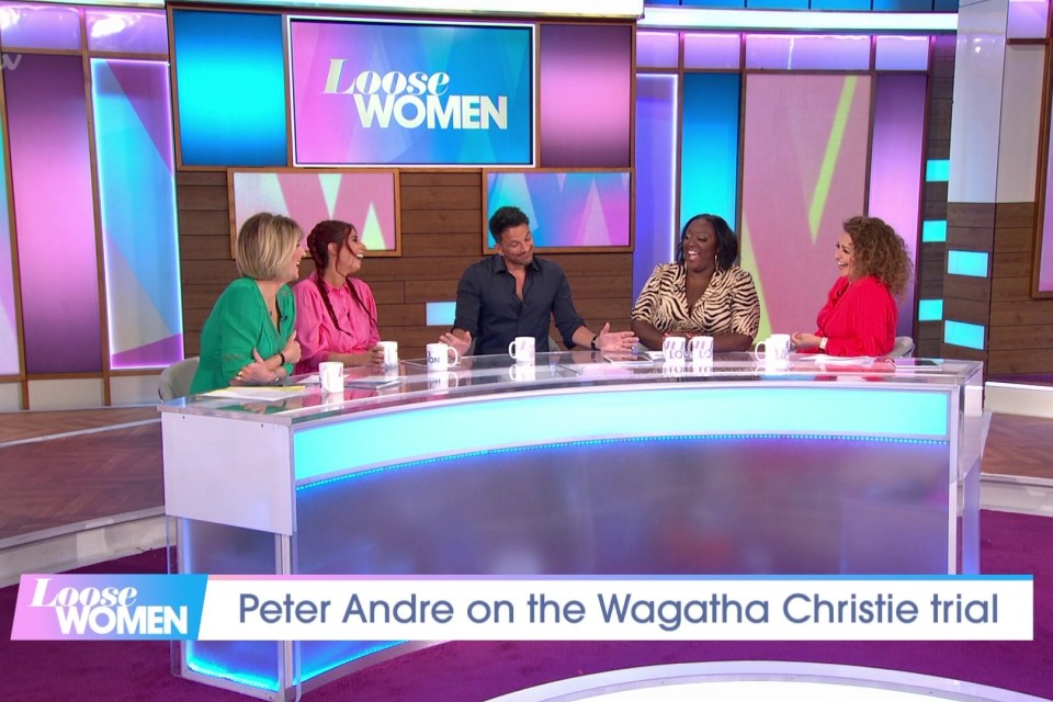 Peter managed to diffuse an awkward situation on Loose Women today