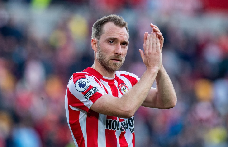 Eriksen's Brentford contract expires in the summer