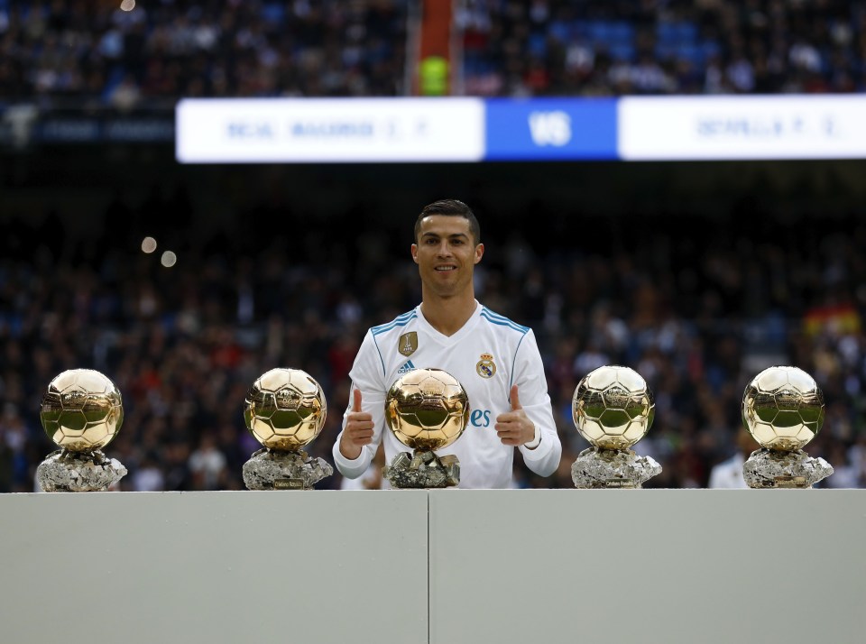 Ronaldo was Real's main man and won FIVE Ballon d'Ors during his time there