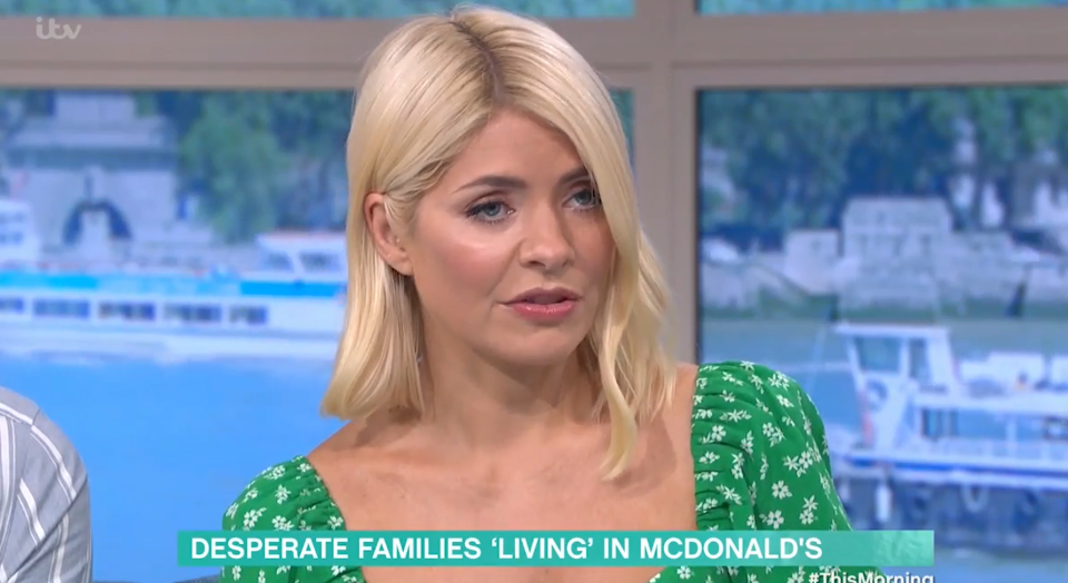 Holly Willoughby was less than impressed