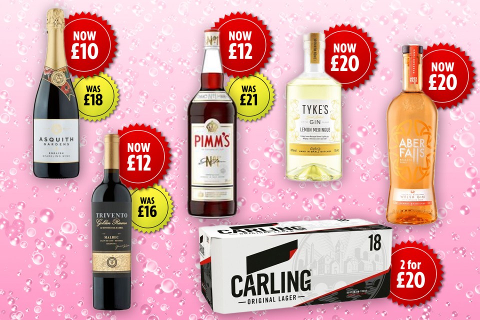 Plenty of supermarkets have bargain booze on offer for the Bank Holiday