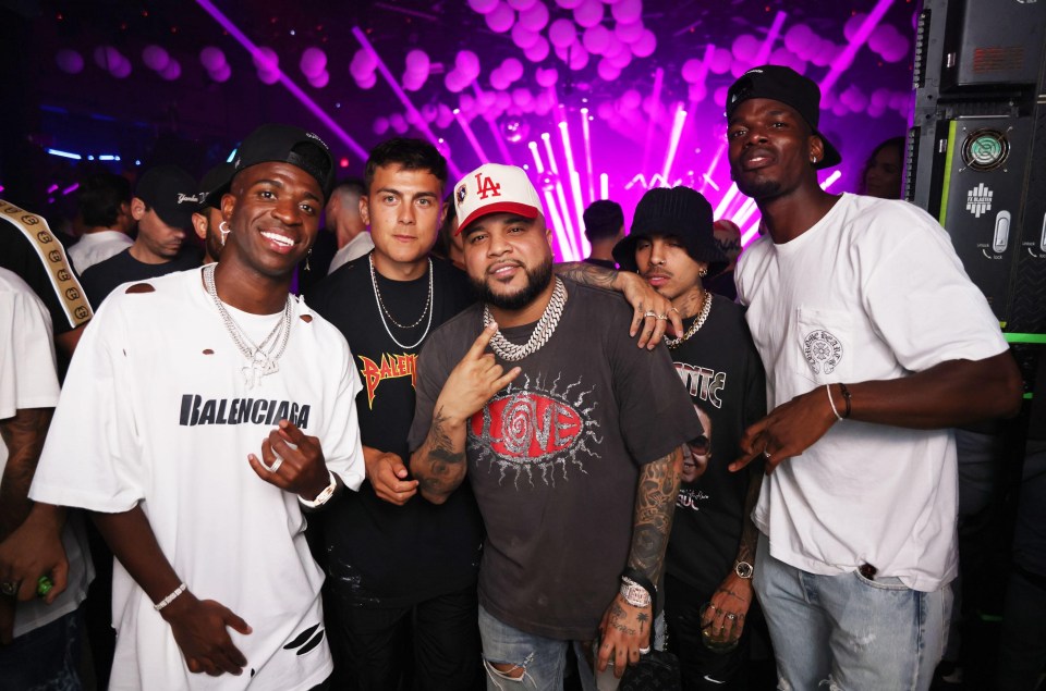 Vinicius Jr was also spotted at a DJ Khaled gig in Miami over the weekend