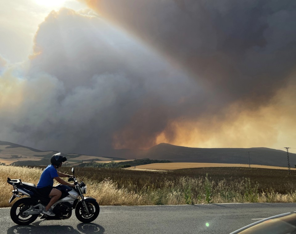 Blazes have been raging across northern Spain