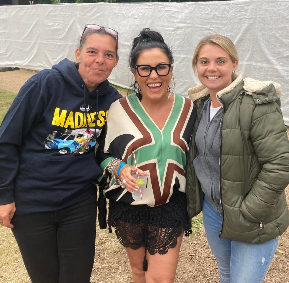 Jessie had happily been posing with fans just hours earlier at a Madness concert