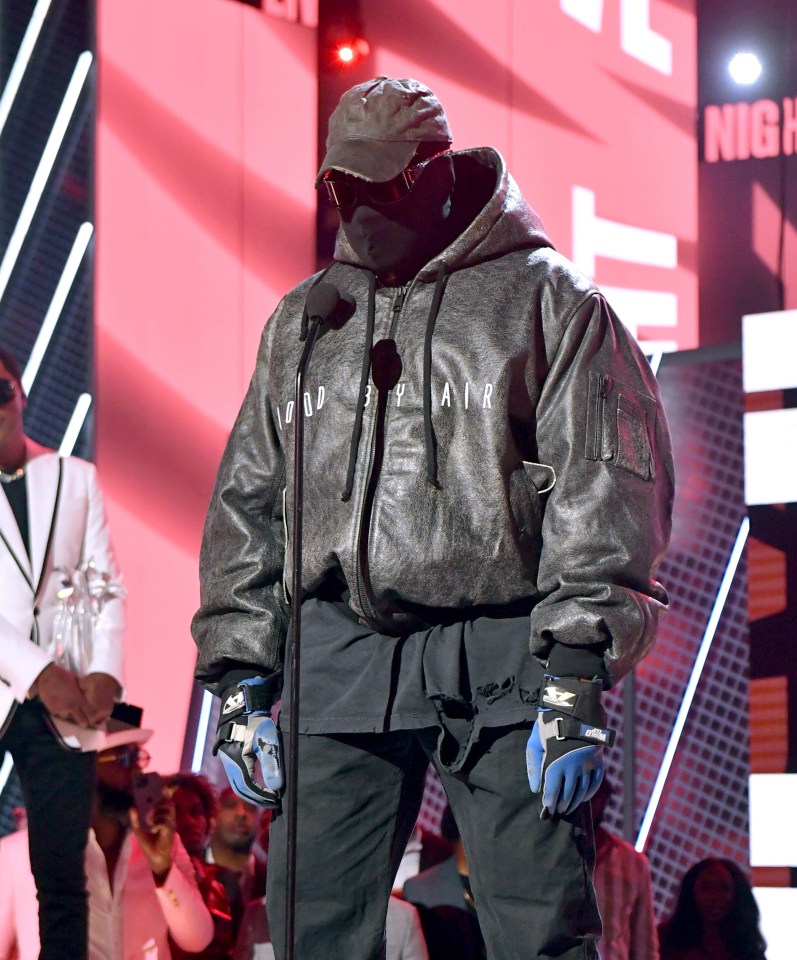 Kanye West rambled that he wants to be 'declared legally dead for a year' during a strange appearance at the BET Awards in Los Angeles.