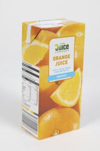 The Aldi juice was bright and artificial looking