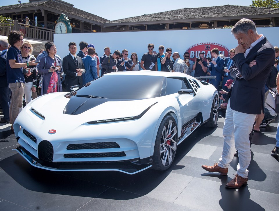 A rare Bugatti Centodieci worth £8.5m is said to have accompanied Ronaldo on his luxury holiday