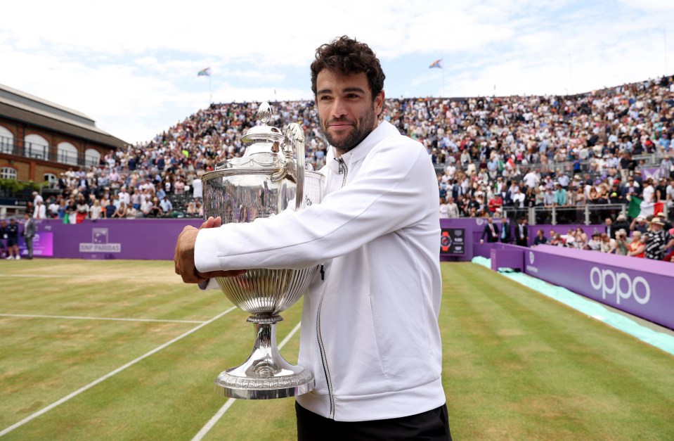 Berrettini heads to Wimbledon with a great shot at lifting the trophy