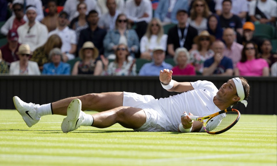 Nadal was in a spot of bother but recovered with an emphatic finale