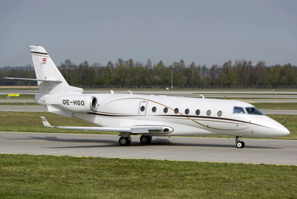 Ronaldo and his family travelled to Majorca on their £20m private jet