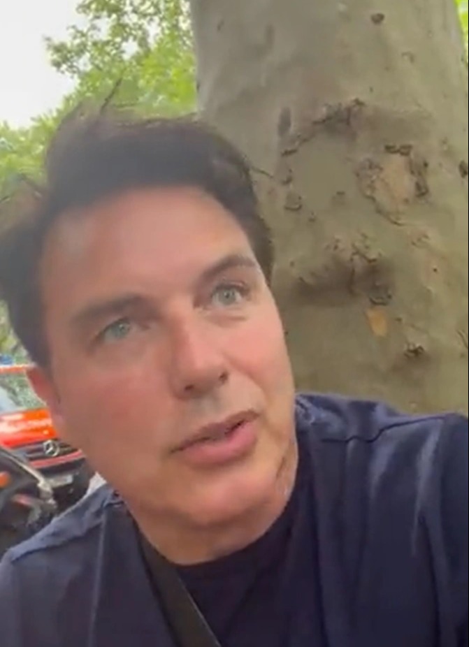 John Barrowman witnessed the horror as a car mowed down more than a dozen people in Berlin today