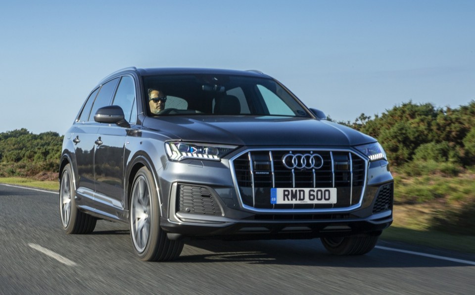 The posh option: Audi's Q7 starts from £60,000 when bought new