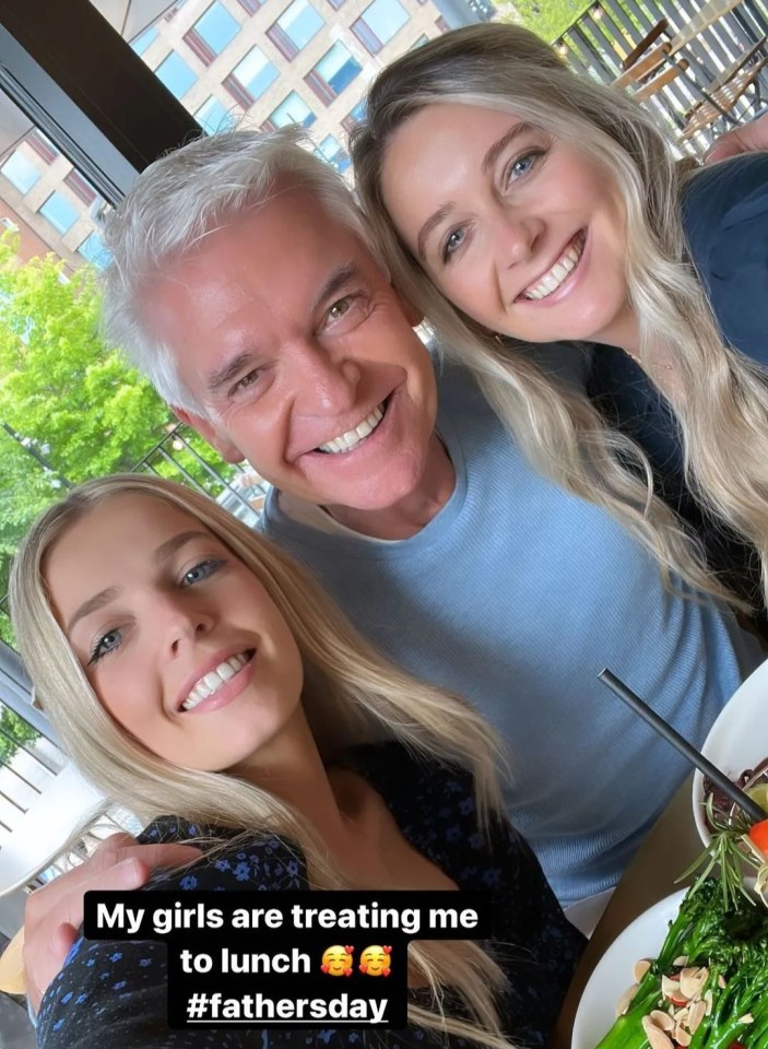 Phillip Schofield got taken out to lunch by his daughters today