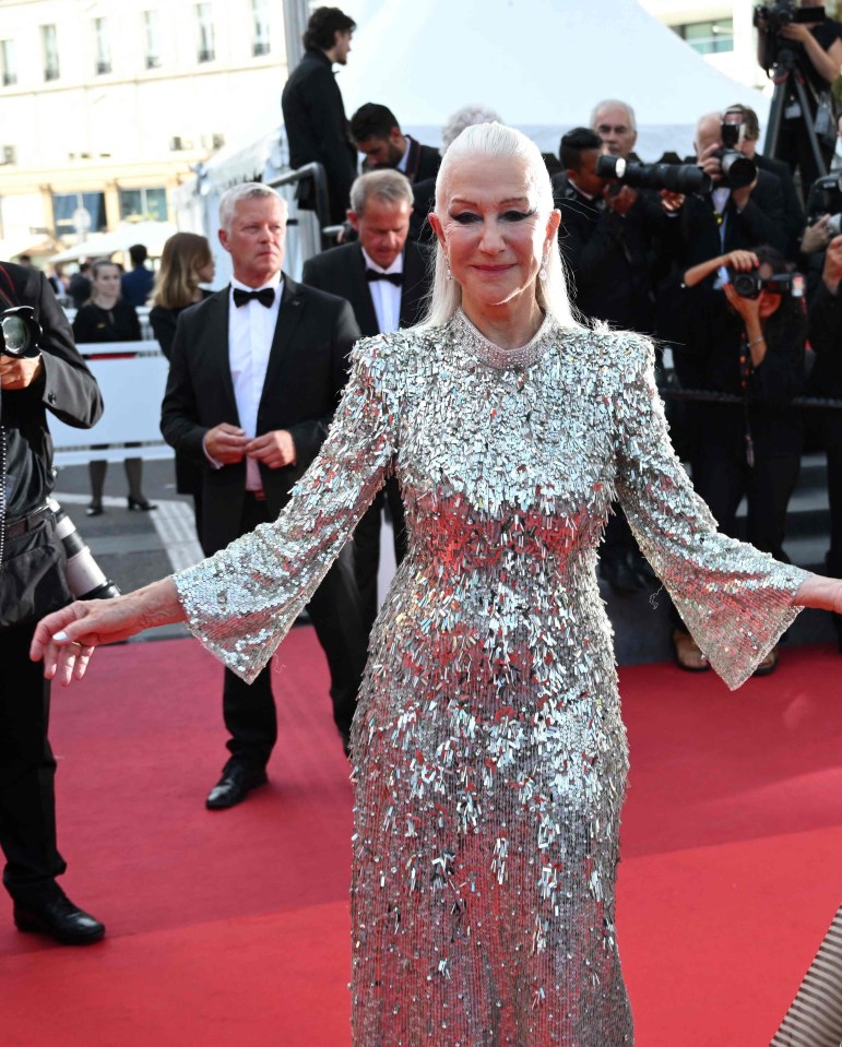 Helen Mirren unveiled her surprising hair style in Cannes