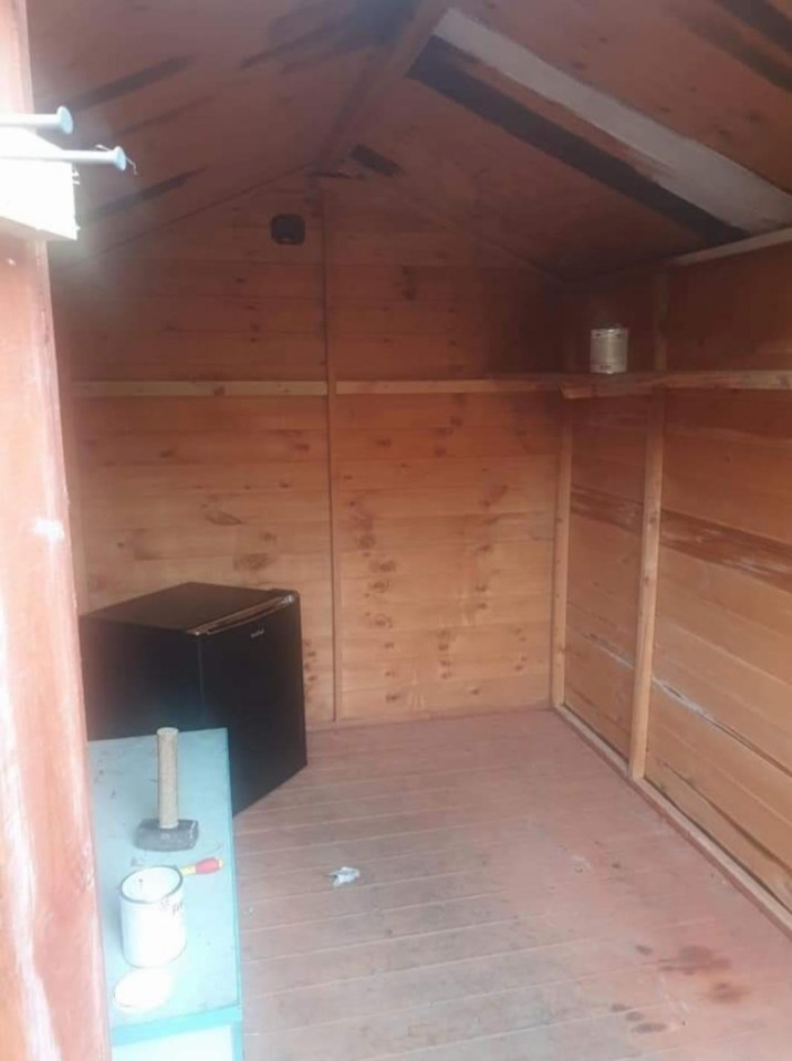 Ria's shed was old and grotty - so she spent lockdown giving it a makeover