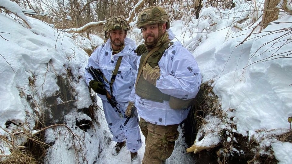 Shaun Pinner and Aiden Aslin, pictured fighting in Ukraine, rang our newsdesk with scripted pleas for their lives