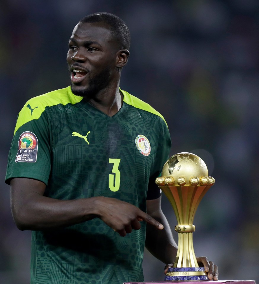 Koulibaly was part of the Senegal side which one the AFCON in January