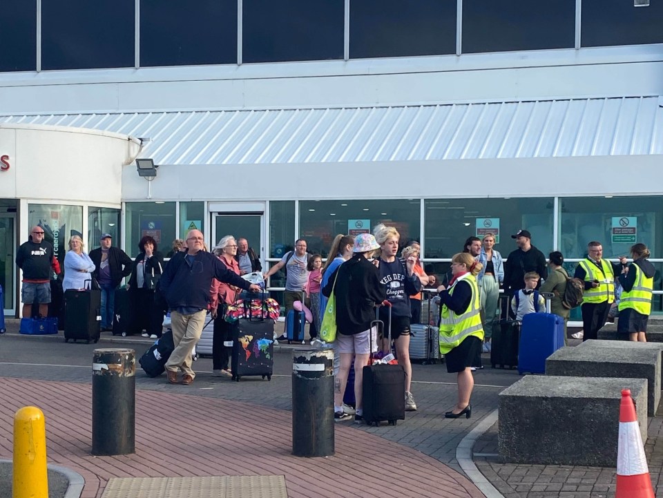 Frustrated holidaymakers have been waiting more than 40 hours to board a TUI flight from Cardiff Airport to the Greek island of Zakynthos